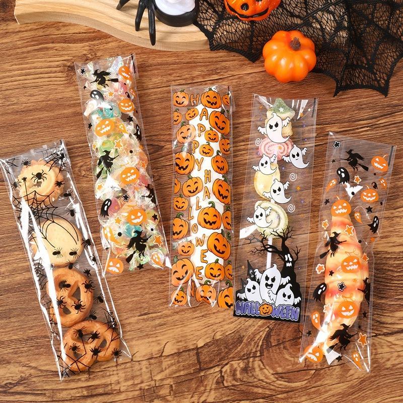 Food & Snacks Coloring Book Bold & Easy Designs For Adults And Kids Bold & Easy Coloring Books - 50/100Pcs Halloween Self Adhesive Bags Pumpkin