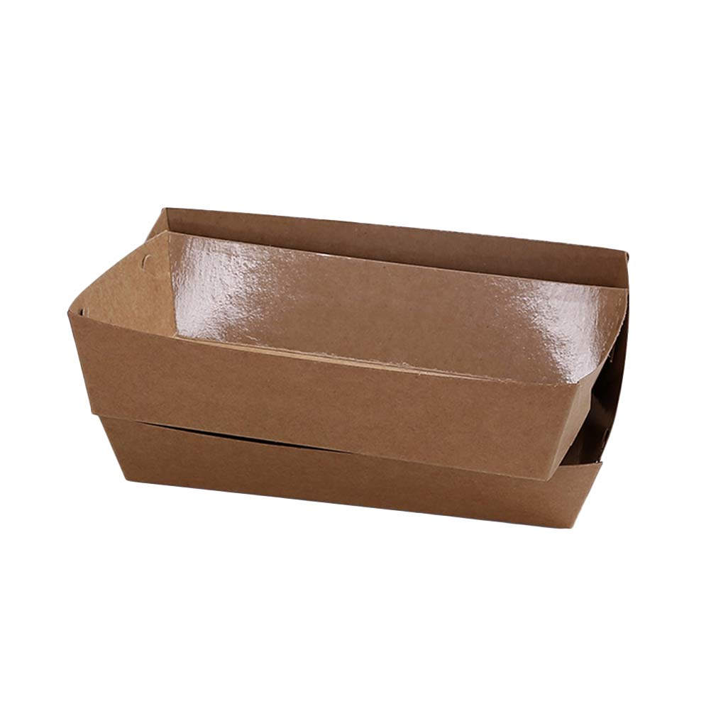 Disposable Kraft Paper Food Tr - Food Packed Snacks ulasan dan harga