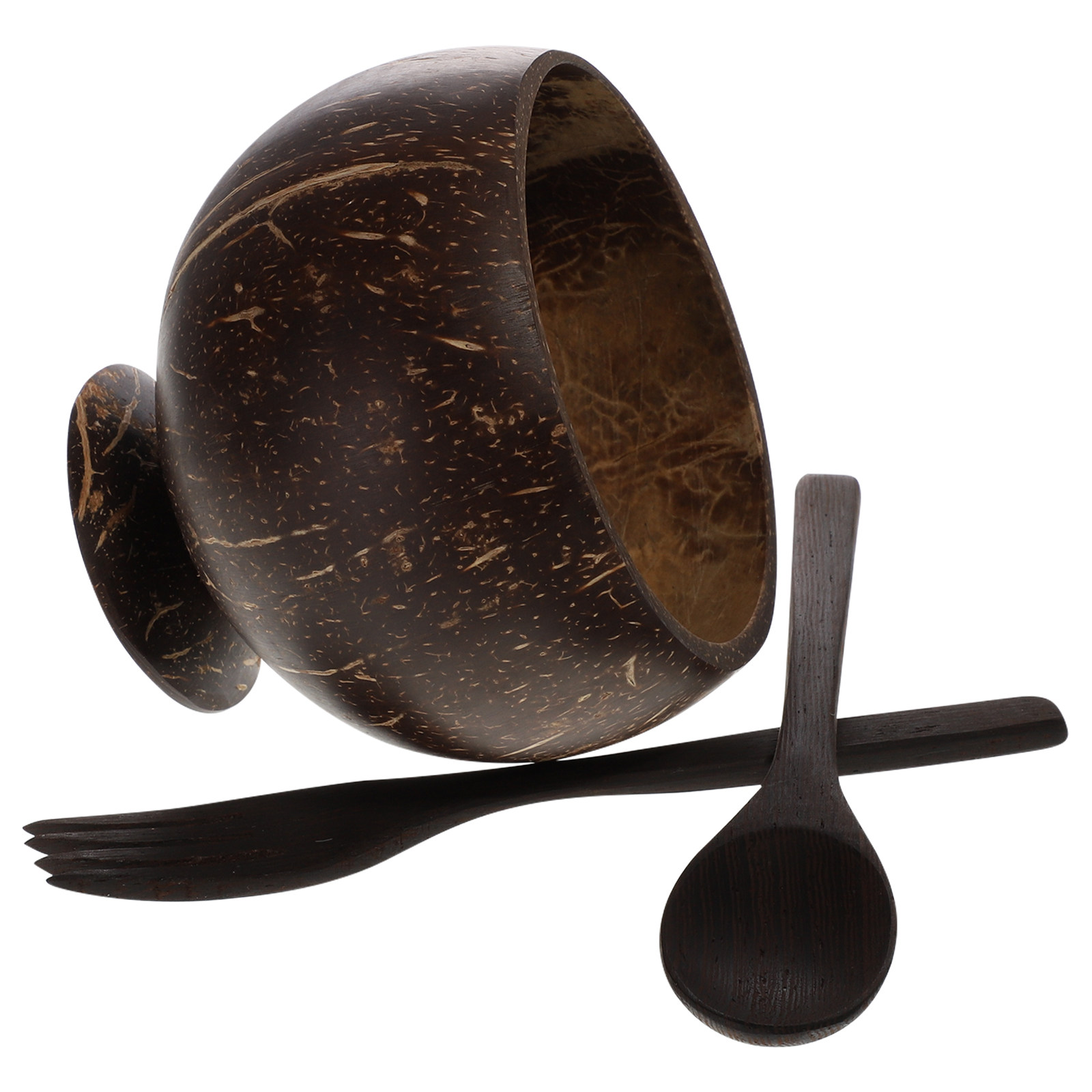 1Set Coconut Shell Bowl Set Na - Healthy Snacks Food ulasan dan harga