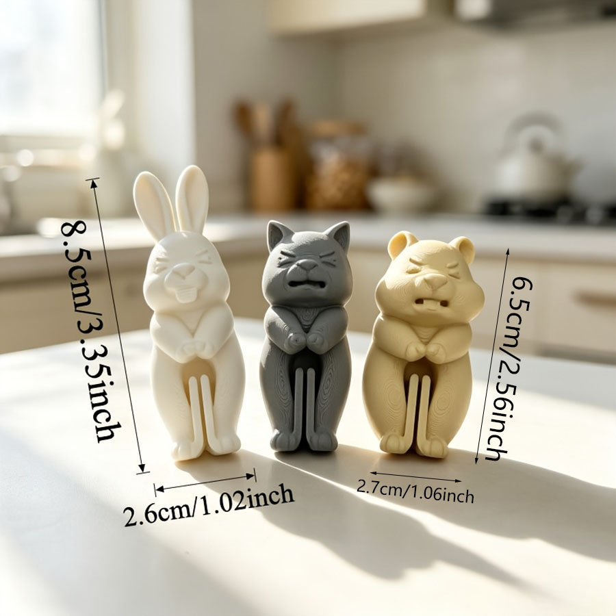 3D Animal Snack Bag Clips 1/5  - Food Packed Snacks ulasan dan harga