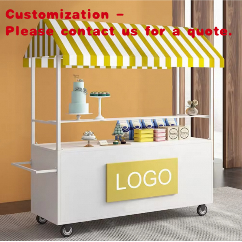 custom.Move Market Stall Cart  - Food Snacks To Sell ulasan dan harga