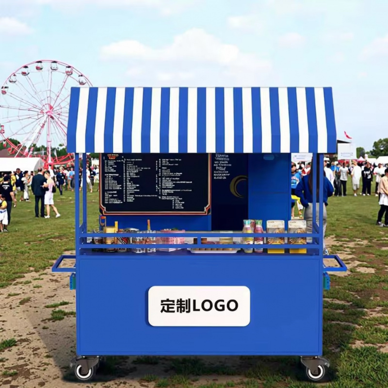 custom.Move Market Stall Cart  - Food Snacks To Sell ulasan dan harga