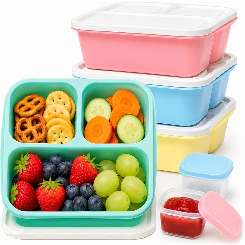 3 Compartment Bento Box Snack  - Healthy Snacks Food ulasan dan harga