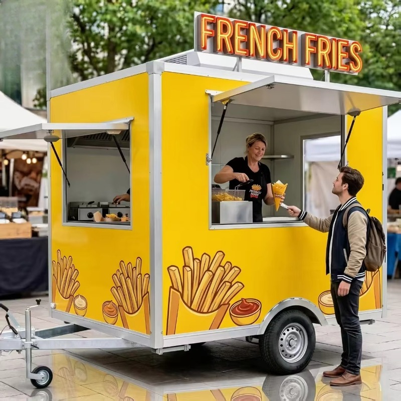 Mobile Snack Cart with Wheels  - Food Snacks To Sell ulasan dan harga