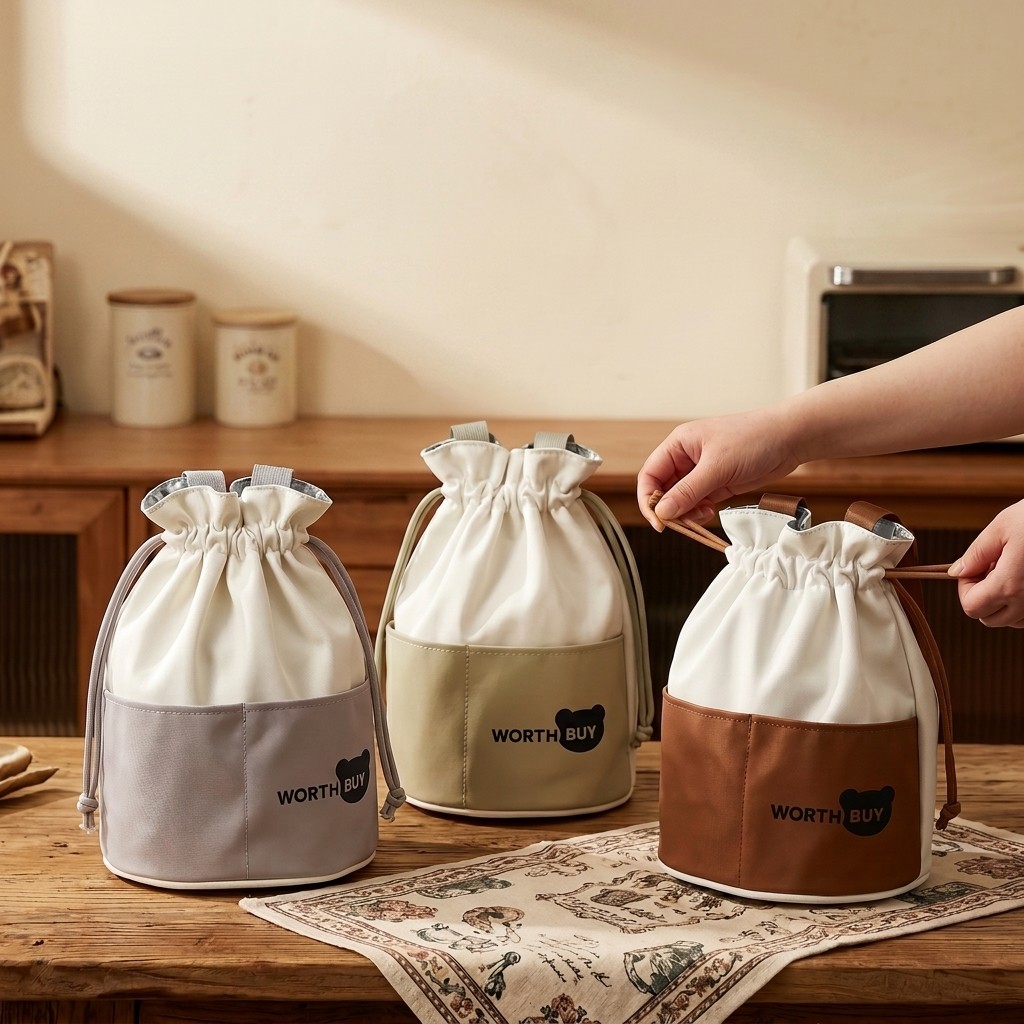 Portable Thermal Lunch Bag Dra - Food Snacks For School ulasan dan harga