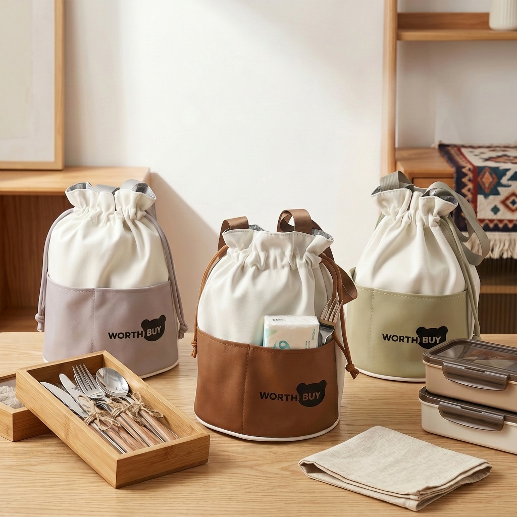 Portable Thermal Lunch Bag Dra - Food Snacks For School ulasan dan harga
