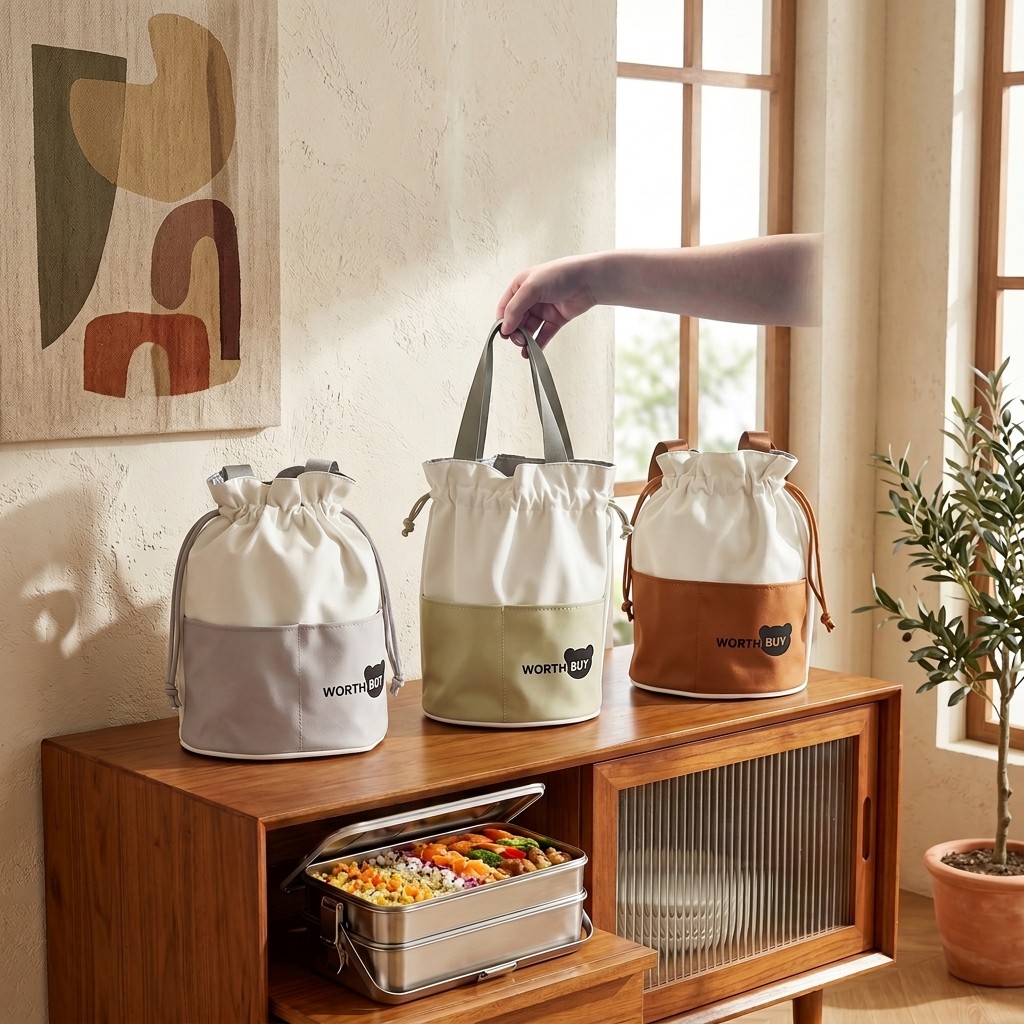 Portable Thermal Lunch Bag Dra - Food Snacks For School ulasan dan harga