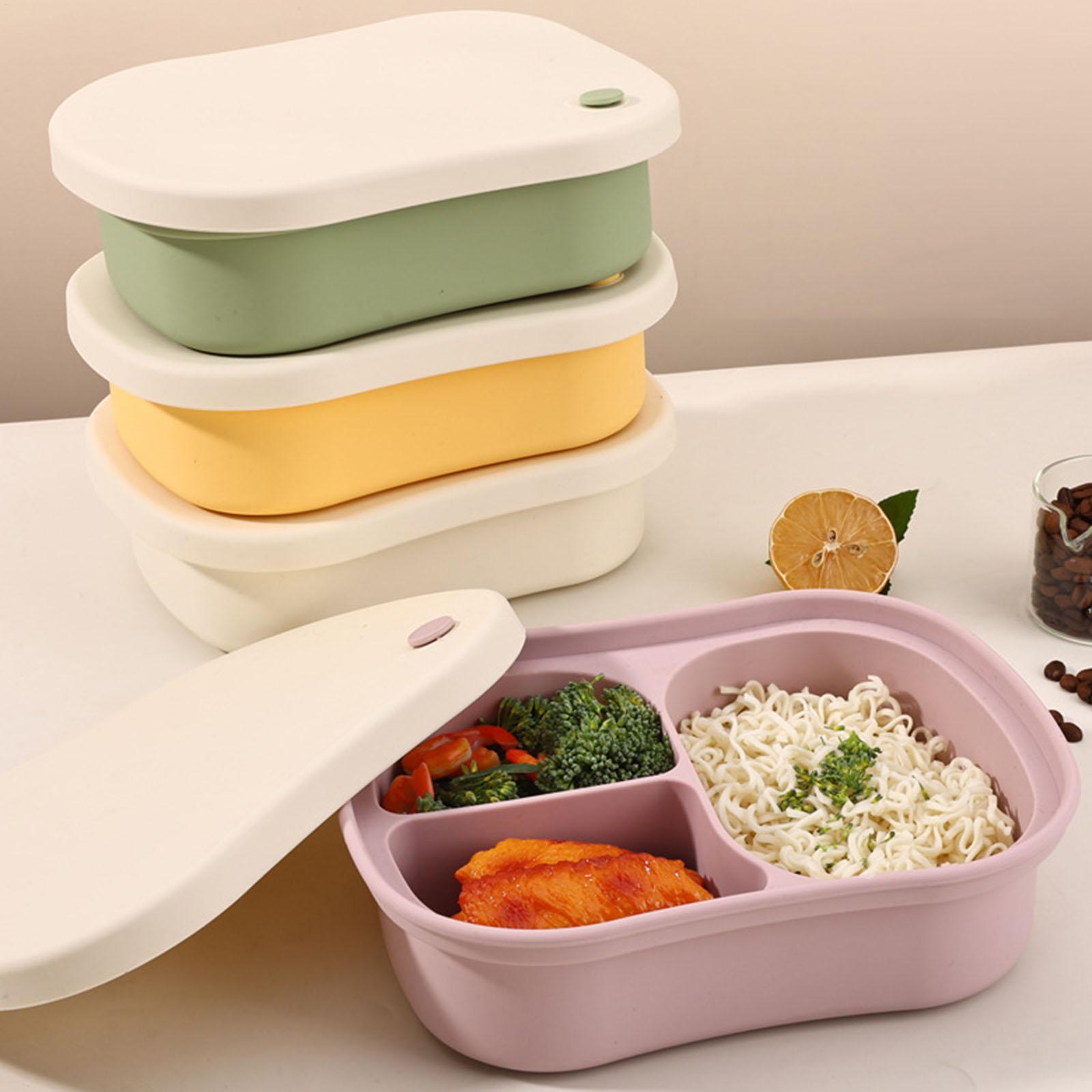 Silicone Food Container 3-Comp - Food Snacks For School ulasan dan harga