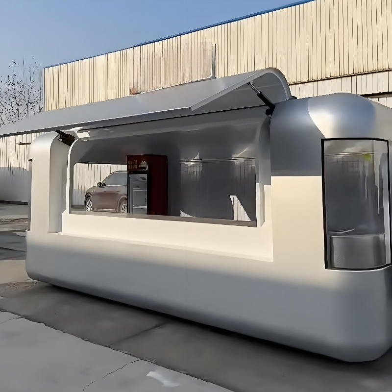 Round Movable Food Trailer Por - Food Snacks To Sell ulasan dan harga
