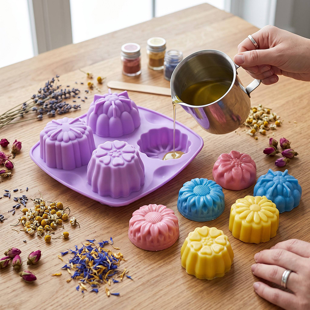 BPA Free 4-Hole Flower Shaped  - Healthy Snacks Food ulasan dan harga