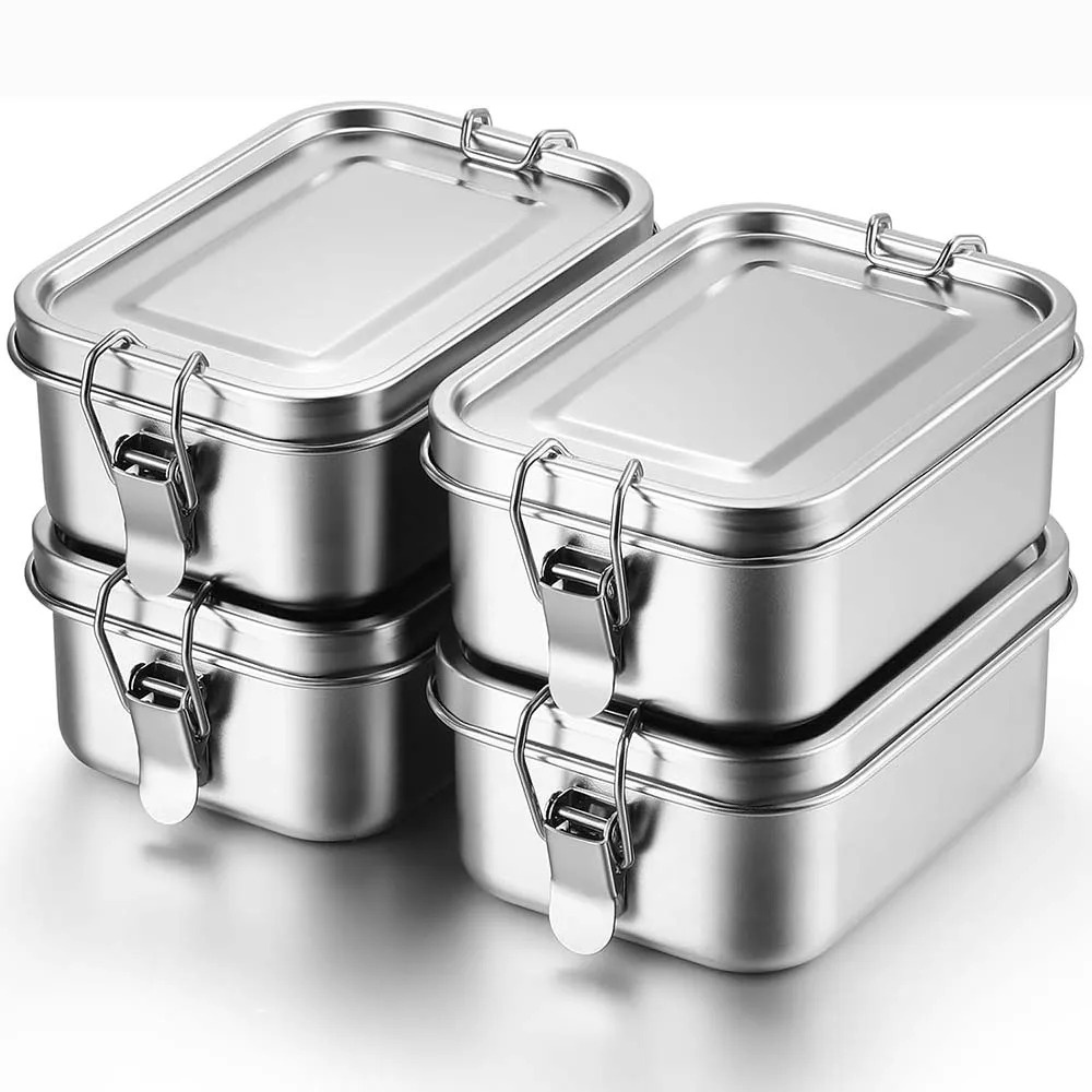 Stainless Steel Bento Box Meta - Food Snacks For School ulasan dan harga